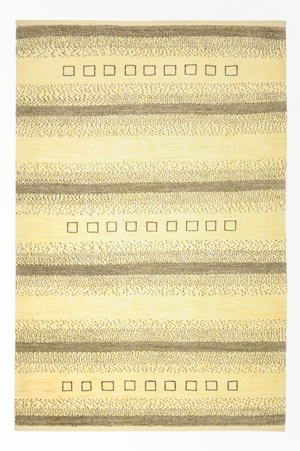 Gabbeh Tæppe - Loribaft Persisk - 173 x 118 cm - beige