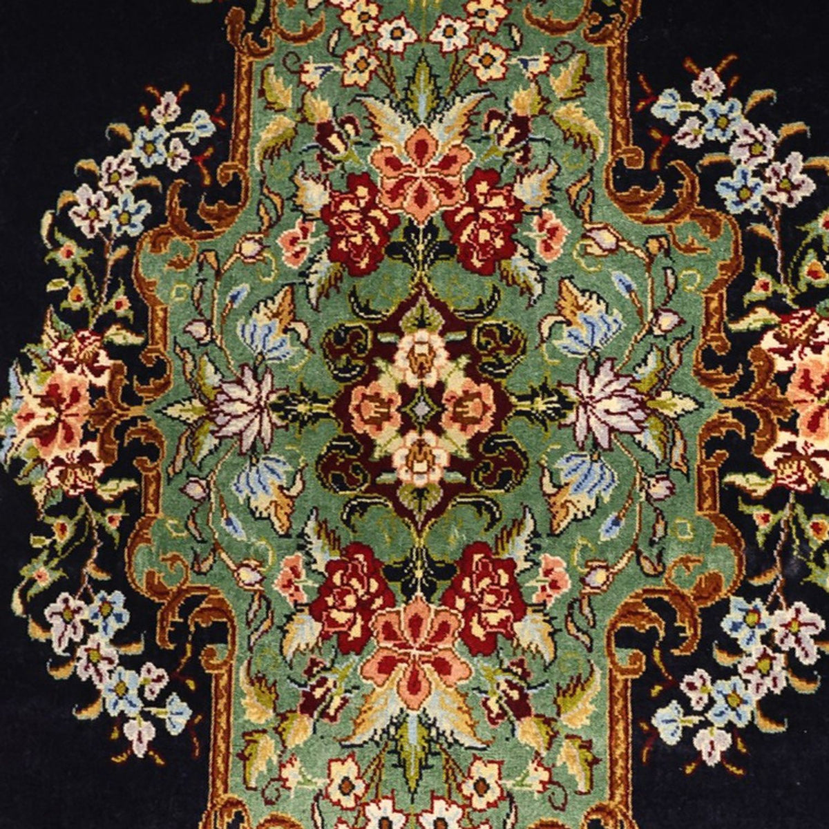 Persisk tæppe - Classic - 161 x 102 cm - mørkeblå