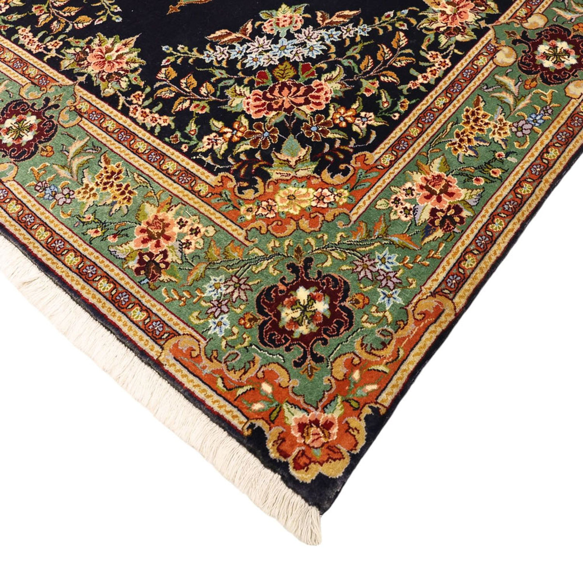 Persisk tæppe - Classic - 161 x 102 cm - mørkeblå