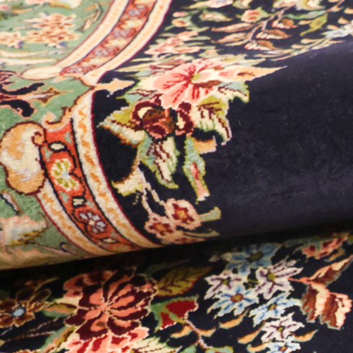 Persisk tæppe - Classic - 161 x 102 cm - mørkeblå