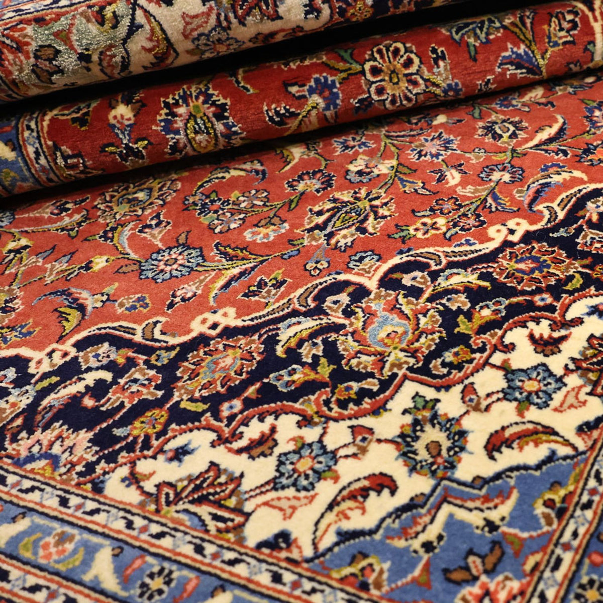 Persisk tæppe - Keshan - 170 x 110 cm - rød