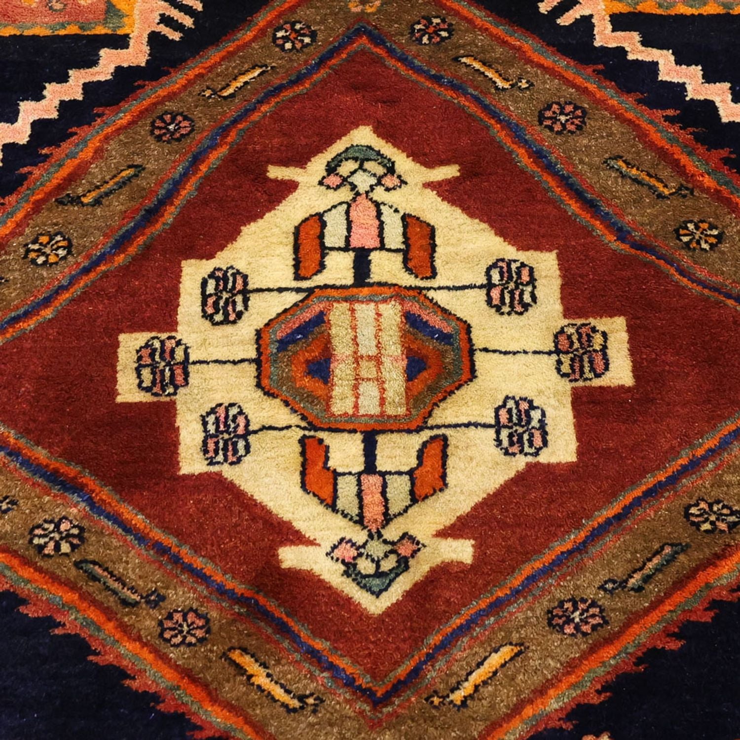 Persisk tæppe - Bijar - 293 x 174 cm - mørkerød