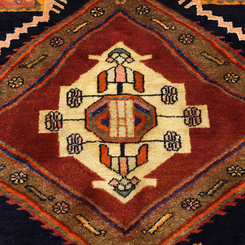 Persisk tæppe - Bijar - 293 x 174 cm - mørkerød