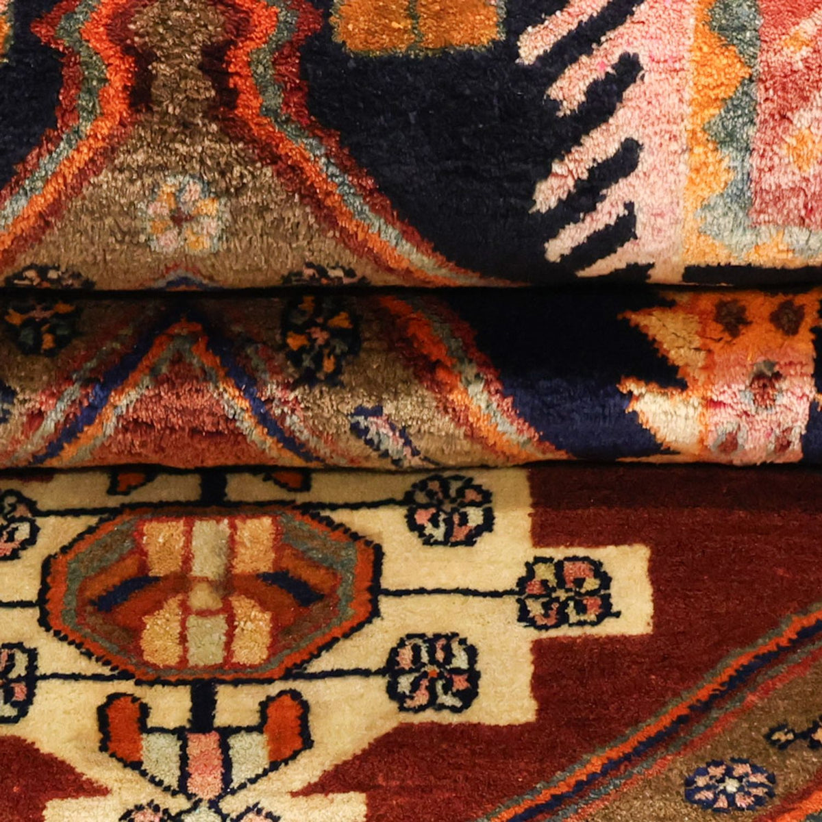 Persisk tæppe - Bijar - 293 x 174 cm - mørkerød