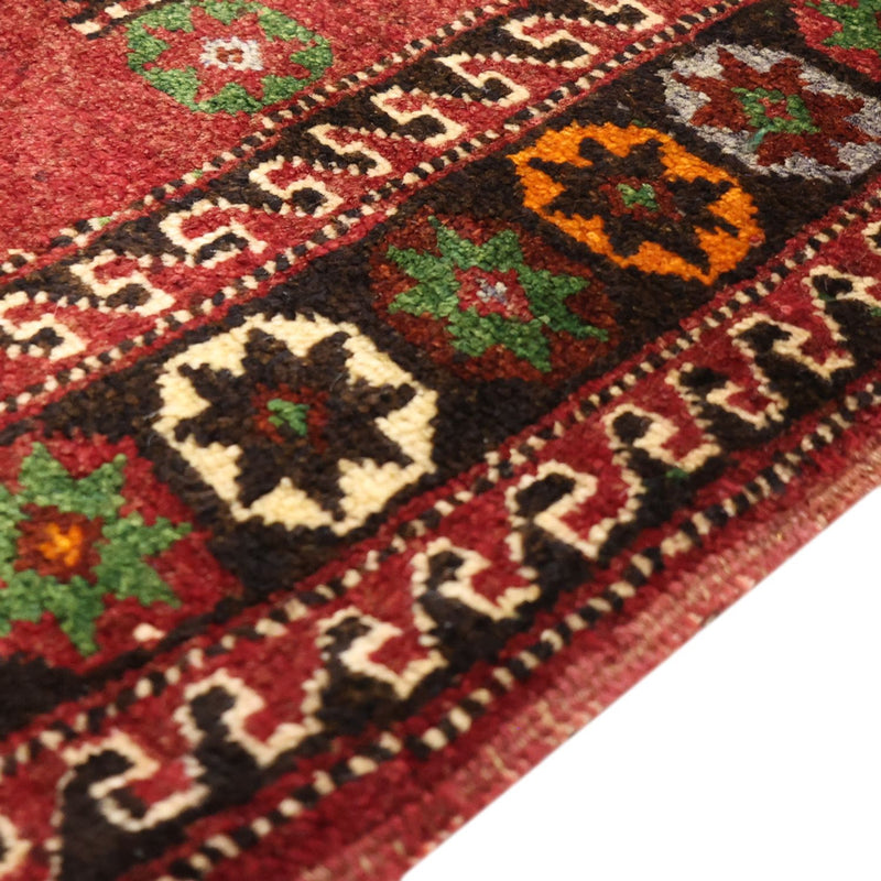 Persisk tæppe - Nomadisk - 300 x 150 cm - mørkerød