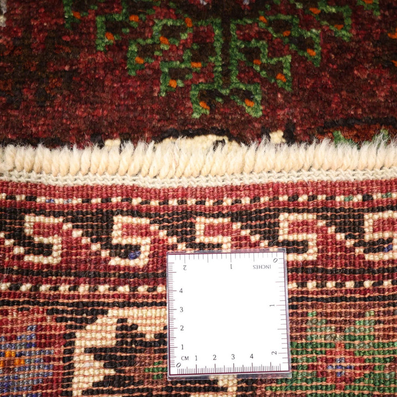 Persisk tæppe - Nomadisk - 300 x 150 cm - mørkerød