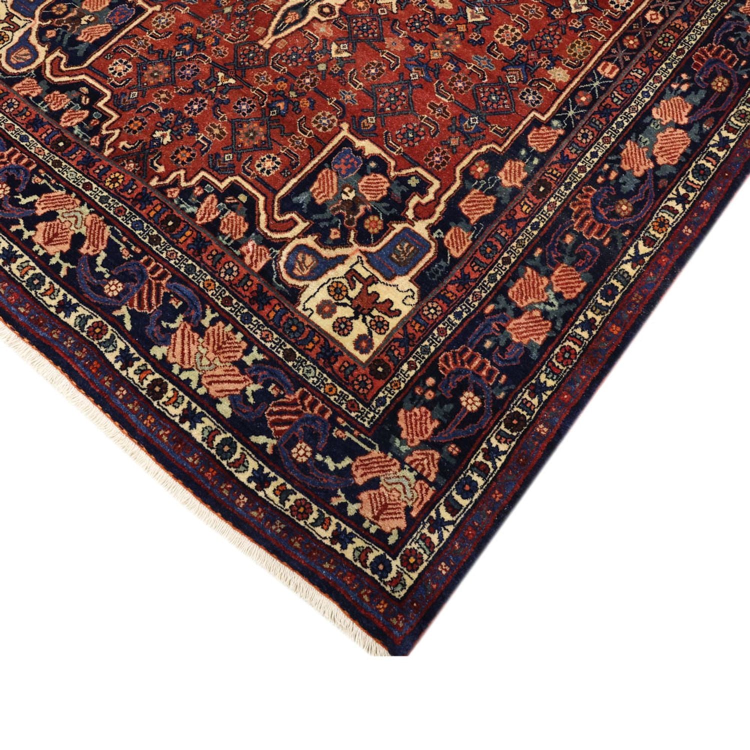 Persisk tæppe - Bijar - Royal - 276 x 168 cm - mørkerød