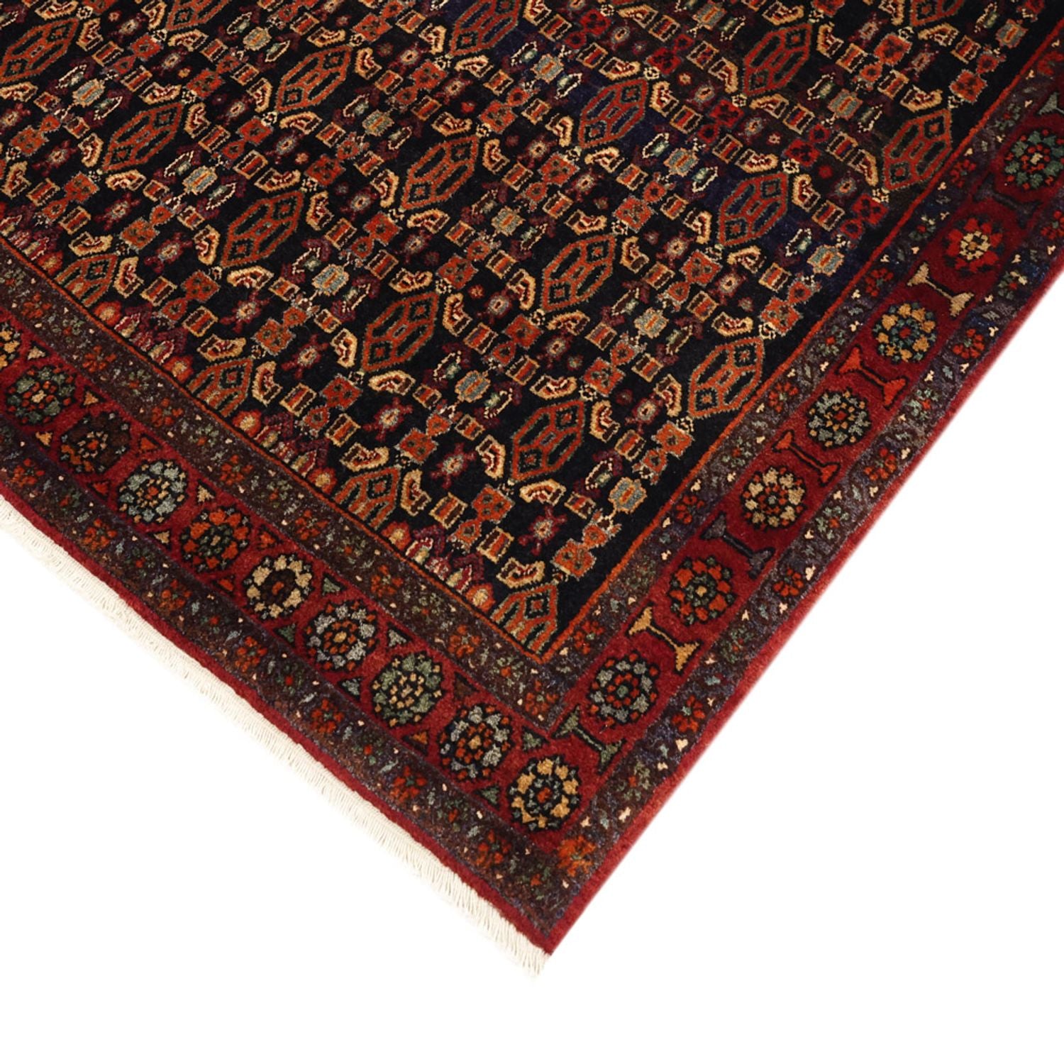 Løber Persisk tæppe - Nomadisk - 294 x 129 cm - mørkerød