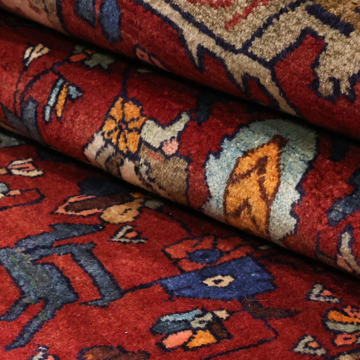 Løber Persisk tæppe - Nomadisk - 331 x 145 cm - rød