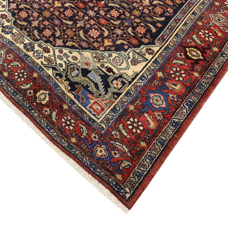 Løber Persisk tæppe - Bijar - 276 x 146 cm - mørkerød
