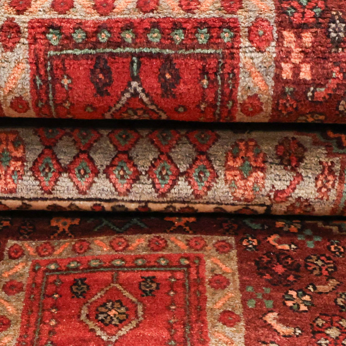 Løber Persisk tæppe - Nomadisk - 295 x 130 cm - mørkerød