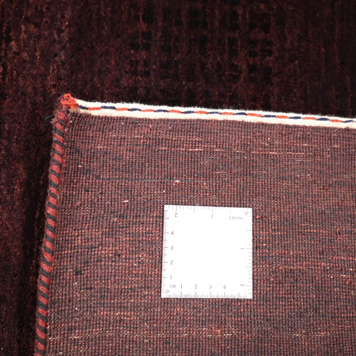 Gabbeh-tæppe - Loribaft Indus - 235 x 166 cm - mørkerød