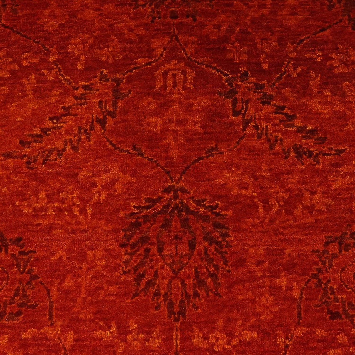 Gabbeh Tæppe - Loribaft Persisk - 200 x 142 cm - rød