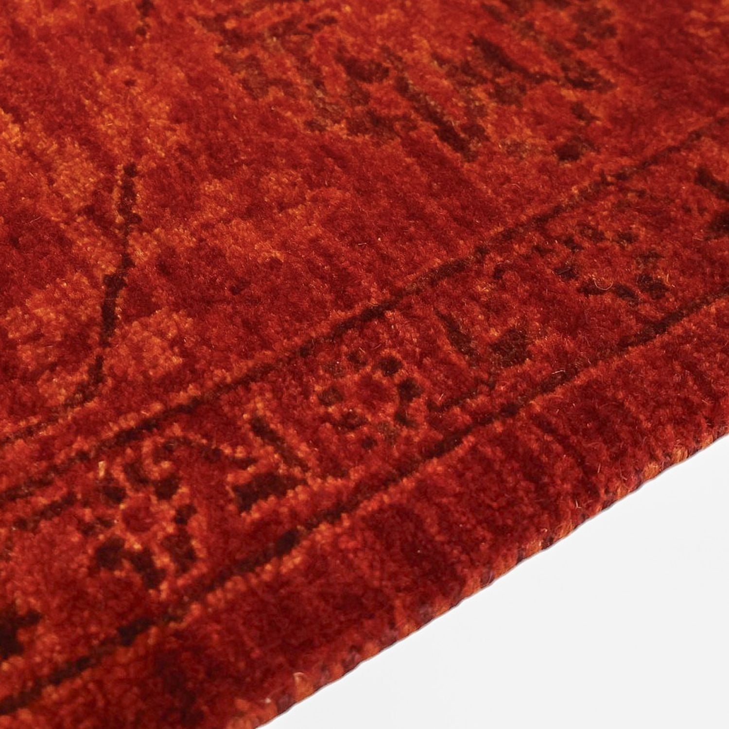 Gabbeh Tæppe - Loribaft Persisk - 200 x 142 cm - rød