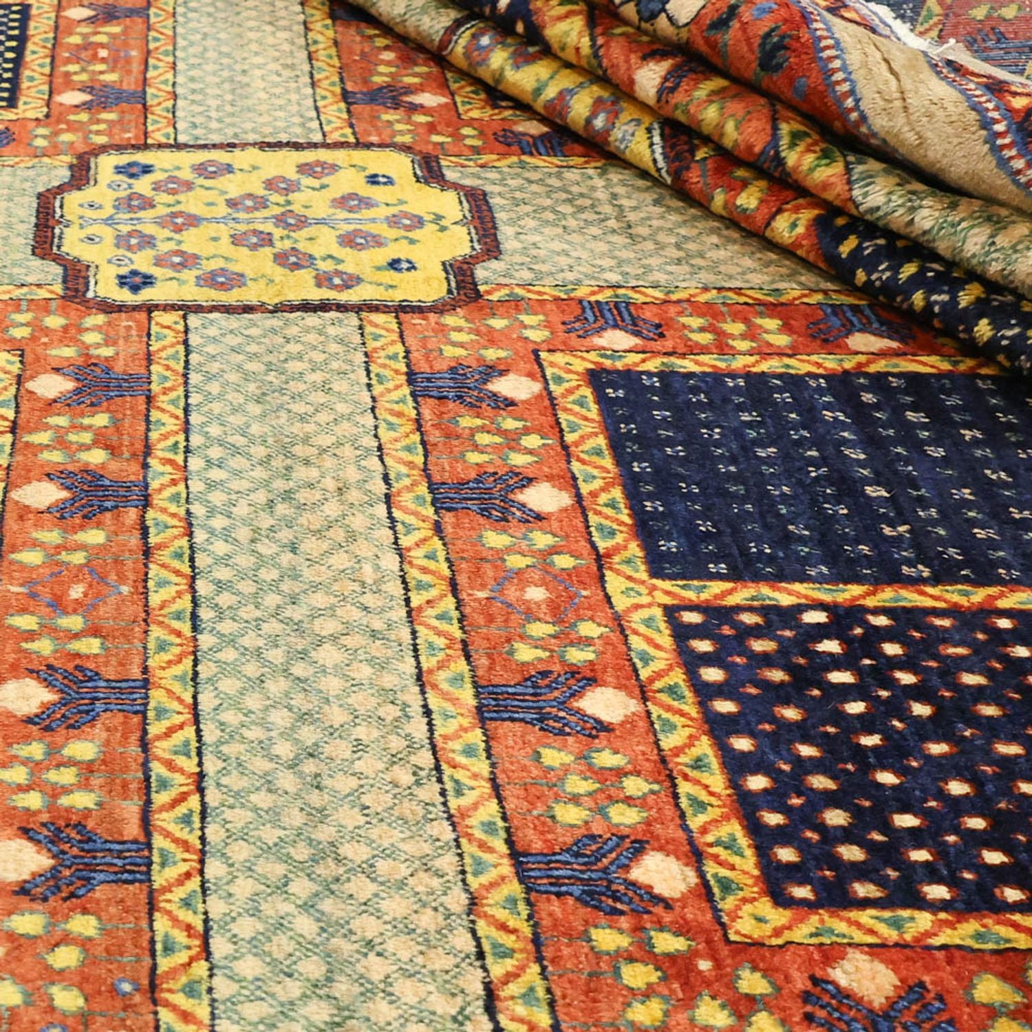 Gabbeh Tæppe - Loribaft Persisk - 315 x 243 cm - flerfarvet