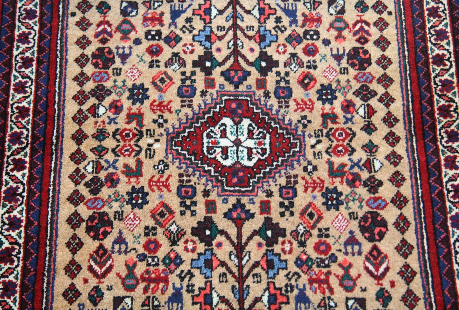 Persisk tæppe - Nomadisk - 155 x 69 cm - rød