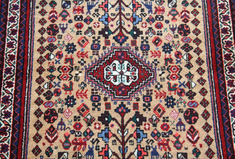 Persisk tæppe - Nomadisk - 155 x 69 cm - rød