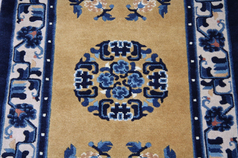 Kina Tæppe - 137 x 69 cm - blå