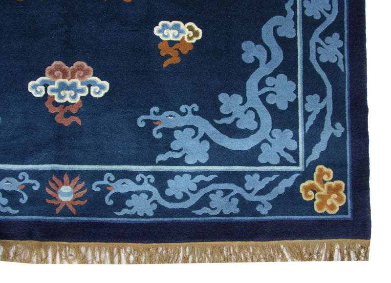 Kina Tæppe - 274 x 183 cm - blå