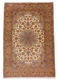 Persisk tæppe - Isfahan - Premium - 164 x 112 cm - beige