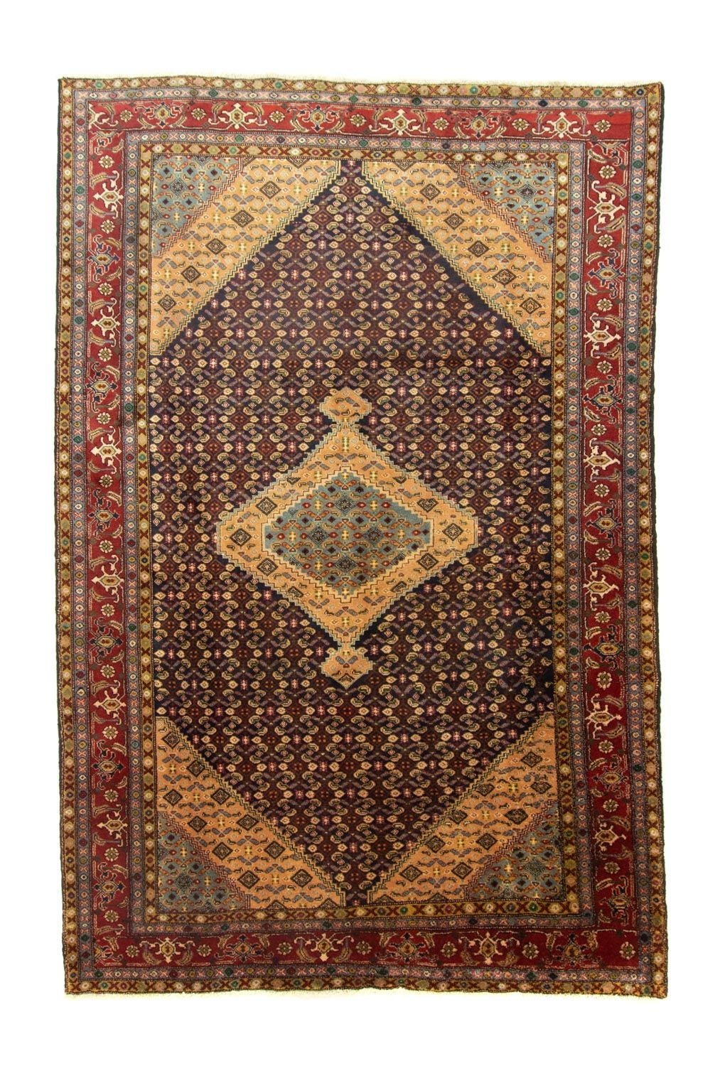 Persisk tæppe - Nomadisk - 293 x 200 cm - blå