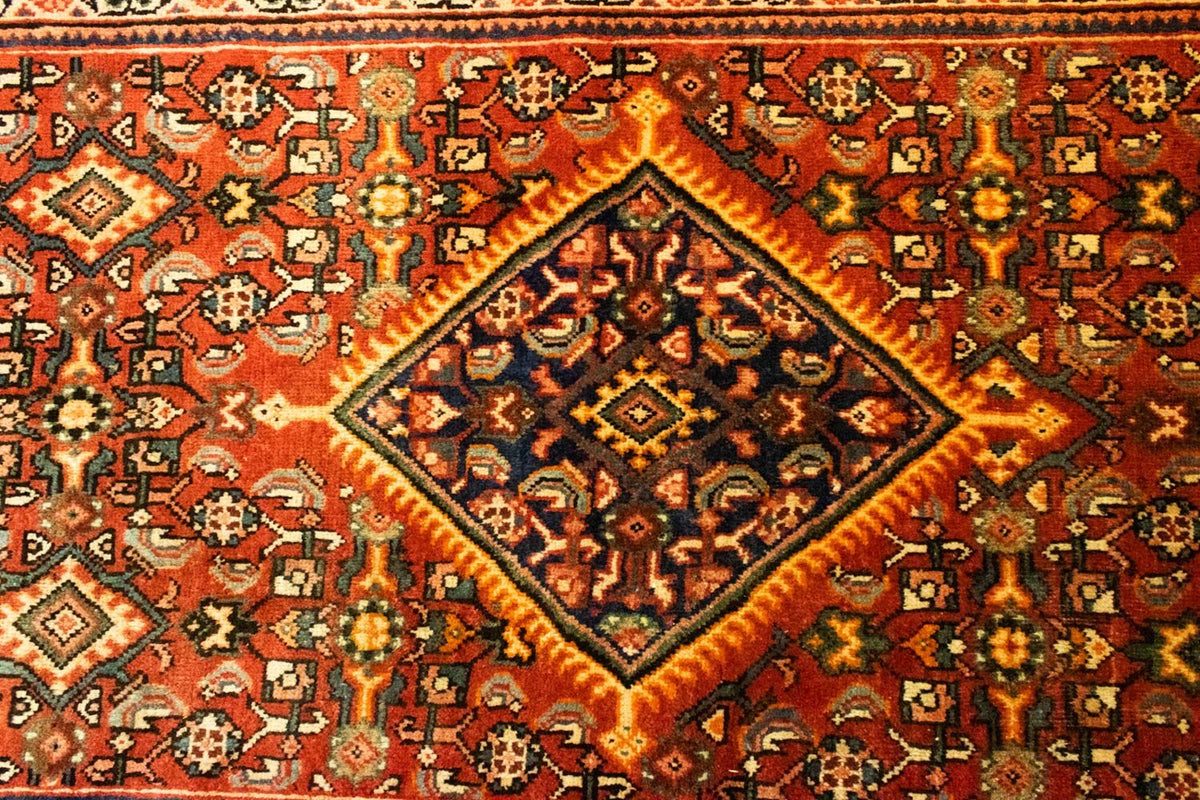 Løber Persisk tæppe - Nomadisk - 322 x 100 cm - guld