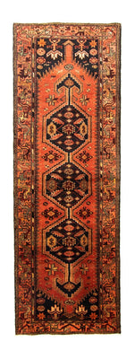 Løber Persisk tæppe - Nomadisk - 307 x 100 cm - blå