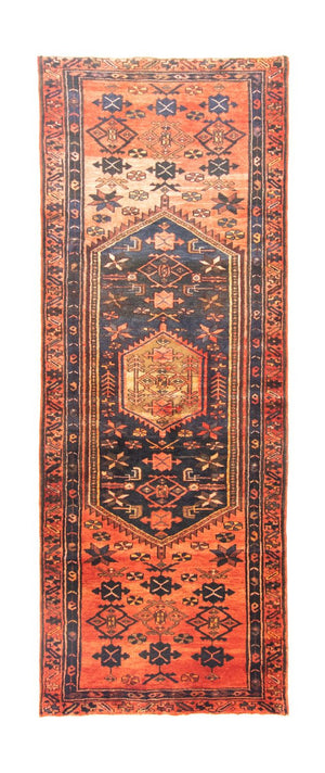 Løber Persisk tæppe - Nomadisk - 300 x 112 cm - blå