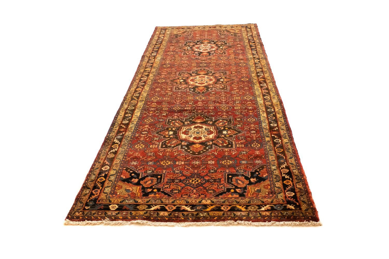 Løber Persisk tæppe - Nomadisk - 321 x 120 cm - brun