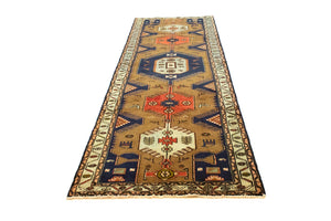 Løber Persisk tæppe - Nomadisk - 295 x 102 cm - blå