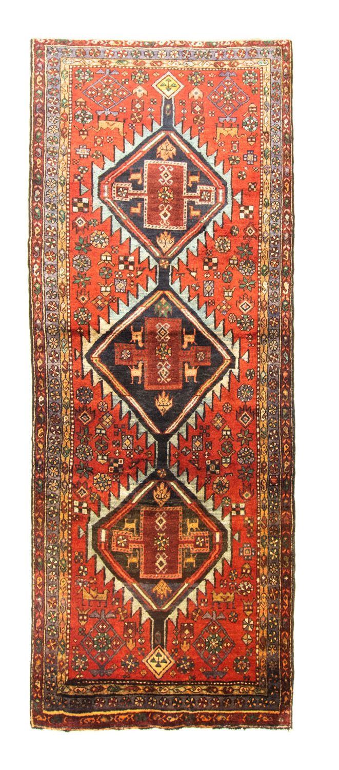 Løber Persisk tæppe - Nomadisk - 300 x 114 cm - orange