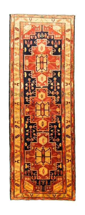 Løber Persisk tæppe - Nomadisk - 320 x 113 cm - orange