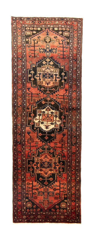 Løber Persisk tæppe - Nomadisk - 300 x 101 cm - brun