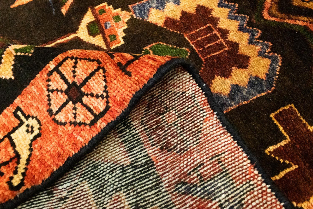 Løber Persisk tæppe - Nomadisk - 296 x 105 cm - blå