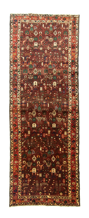 Løber Persisk tæppe - Nomadisk - 306 x 111 cm - brun