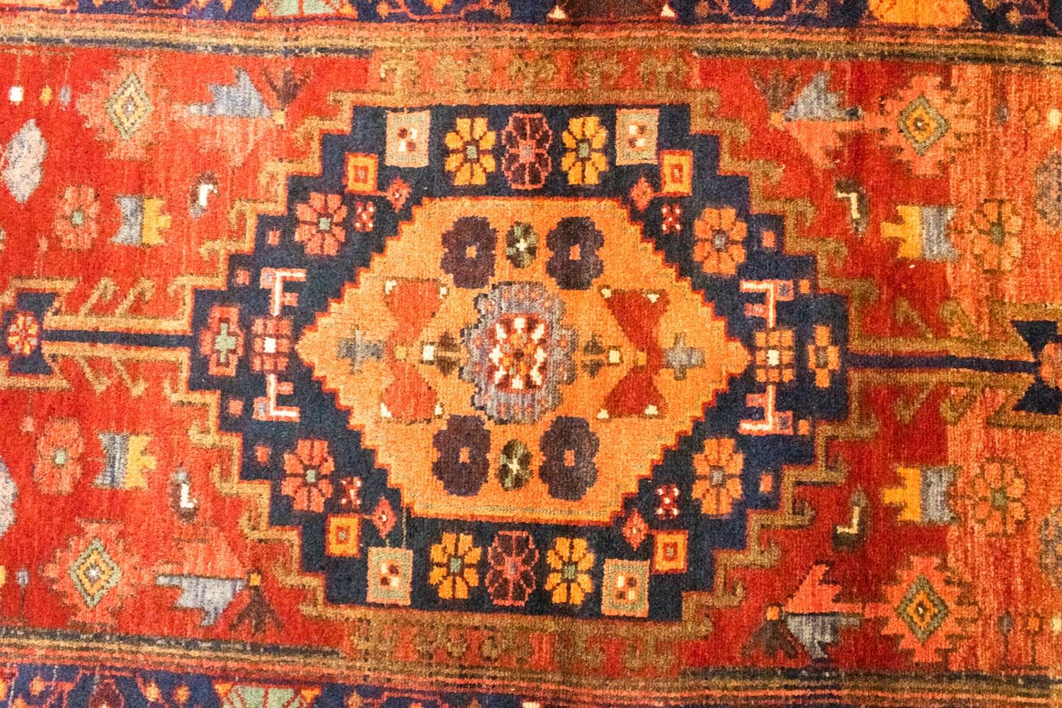 Løber Persisk tæppe - Nomadisk - 290 x 103 cm - orange