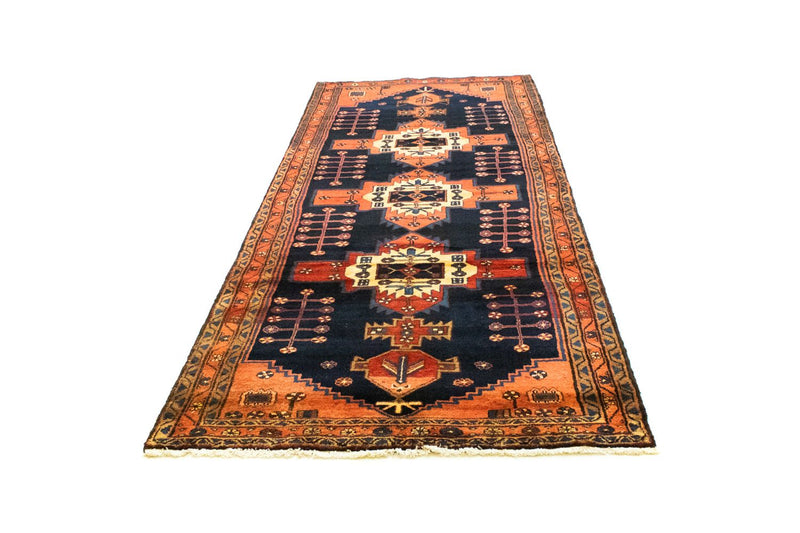 Løber Persisk tæppe - Nomadisk - 305 x 115 cm - blå