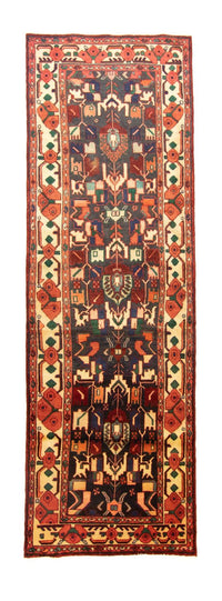 Løber Persisk tæppe - Nomadisk - 307 x 96 cm - blå