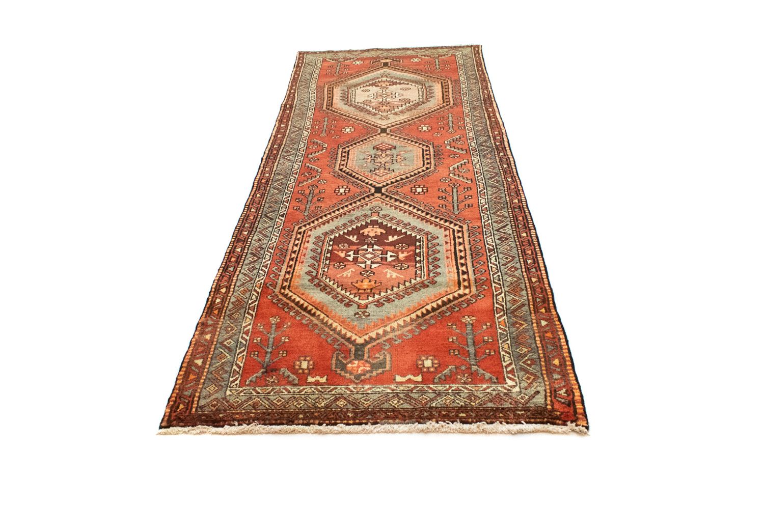Løber Persisk tæppe - Nomadisk - 292 x 98 cm - orange