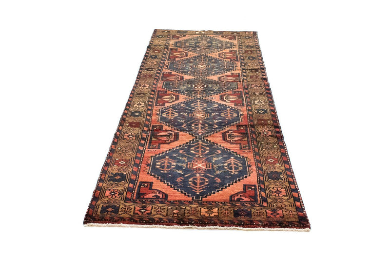 Løber Persisk tæppe - Nomadisk - 295 x 104 cm - blå
