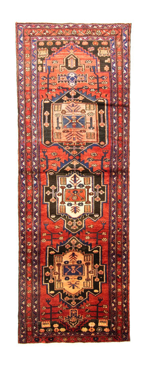 Løber Persisk tæppe - Nomadisk - 312 x 106 cm - rød