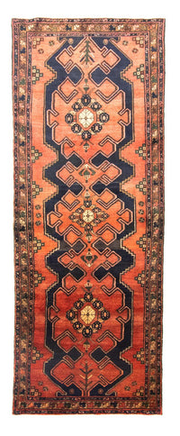 Løber Persisk tæppe - Nomadisk - 301 x 106 cm - blå