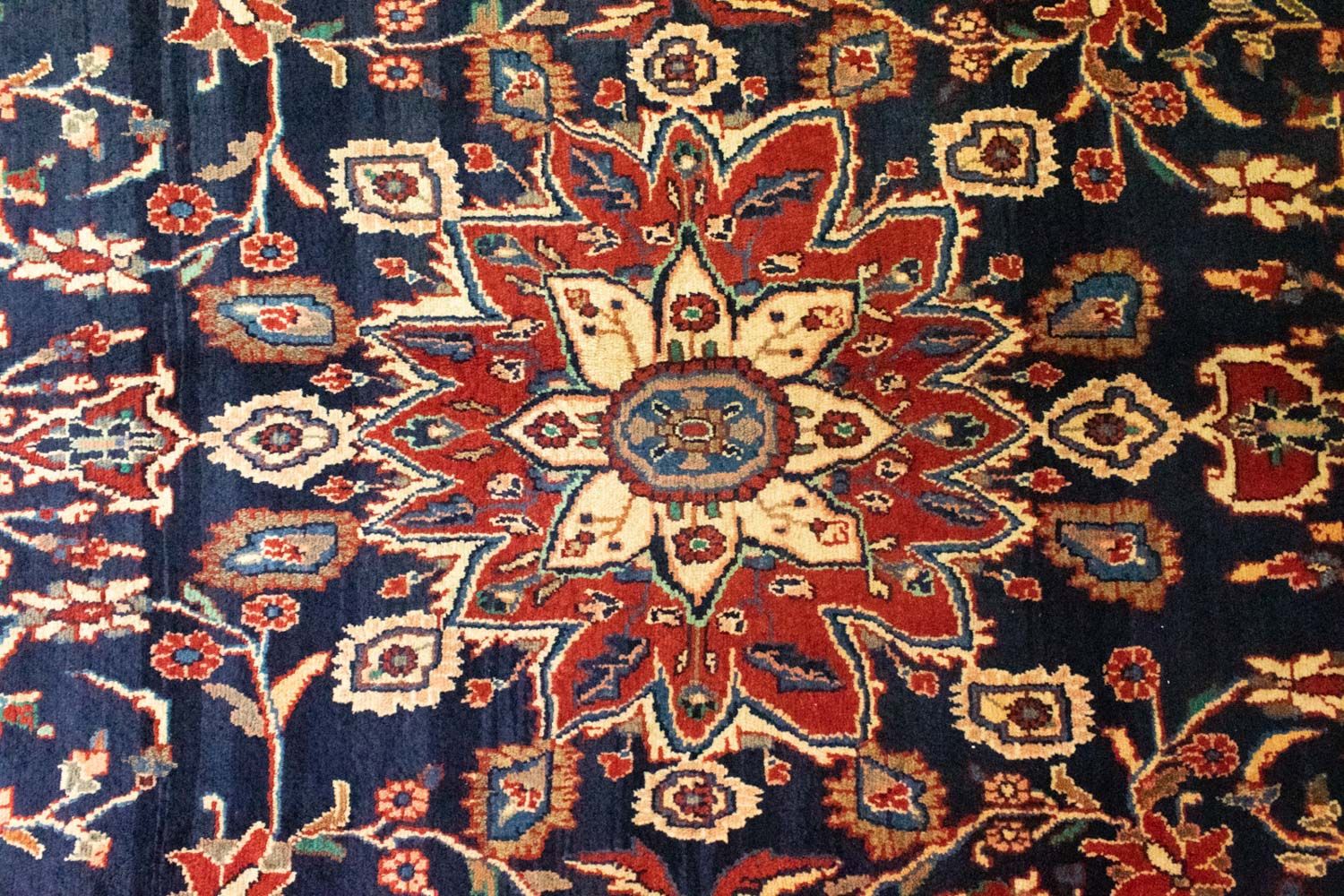 Persisk tæppe - Nomadisk - 317 x 203 cm - blå