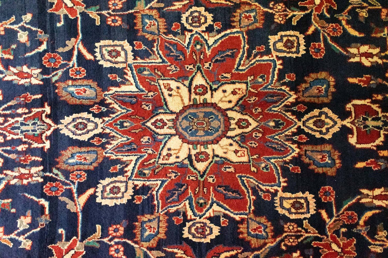 Persisk tæppe - Nomadisk - 317 x 203 cm - blå