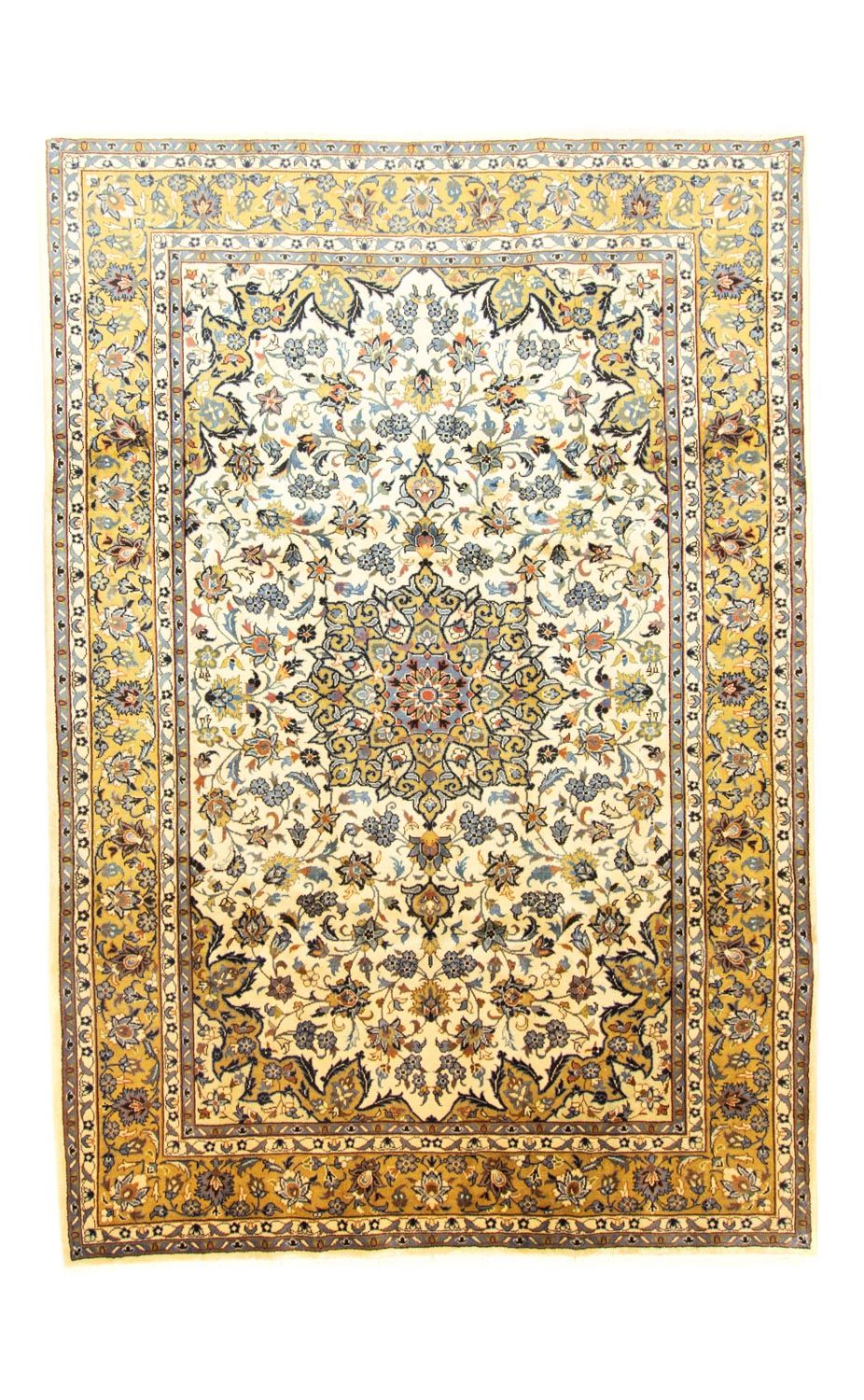 Persisk tæppe - Keshan - 320 x 215 cm - beige