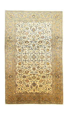 Persisk tæppe - Keshan - 378 x 237 cm - beige