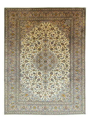 Persisk tæppe - Keshan - 402 x 296 cm - beige