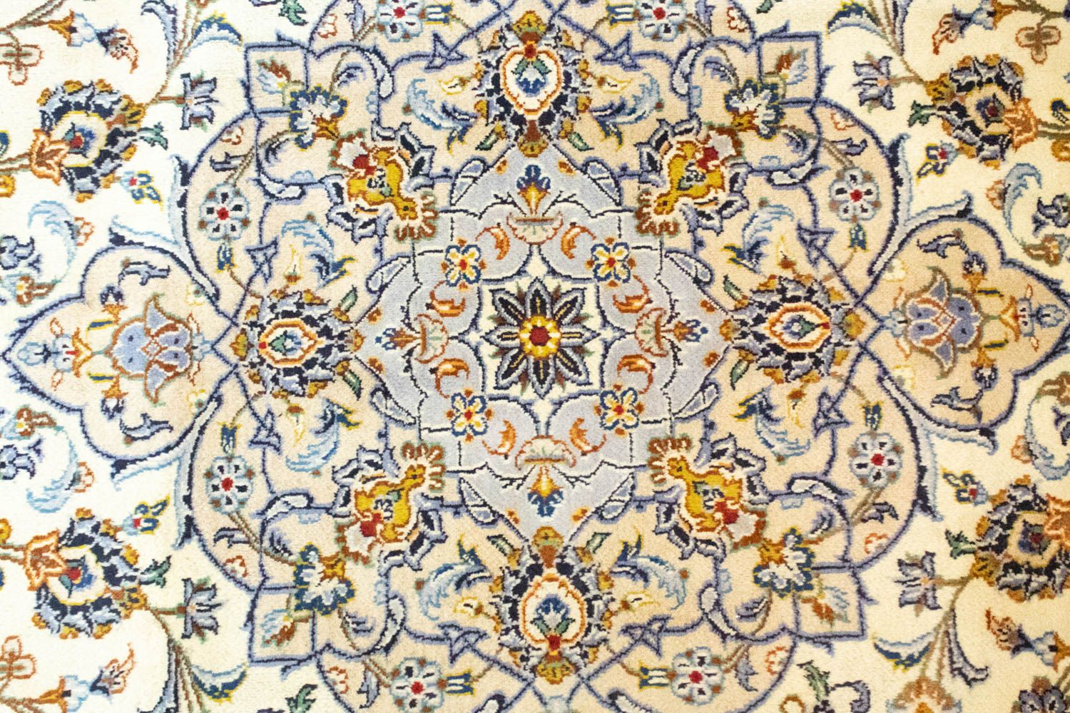 Persisk tæppe - Keshan - 402 x 296 cm - beige