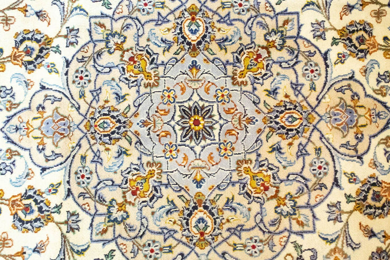 Persisk tæppe - Keshan - 402 x 296 cm - beige