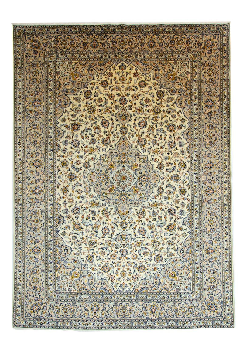 Persisk tæppe - Keshan - 405 x 294 cm - beige